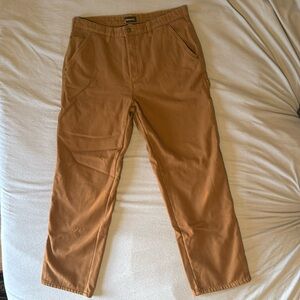 Stanley almond brown cargo carpenter pant with fleece lining Men’s 36x32